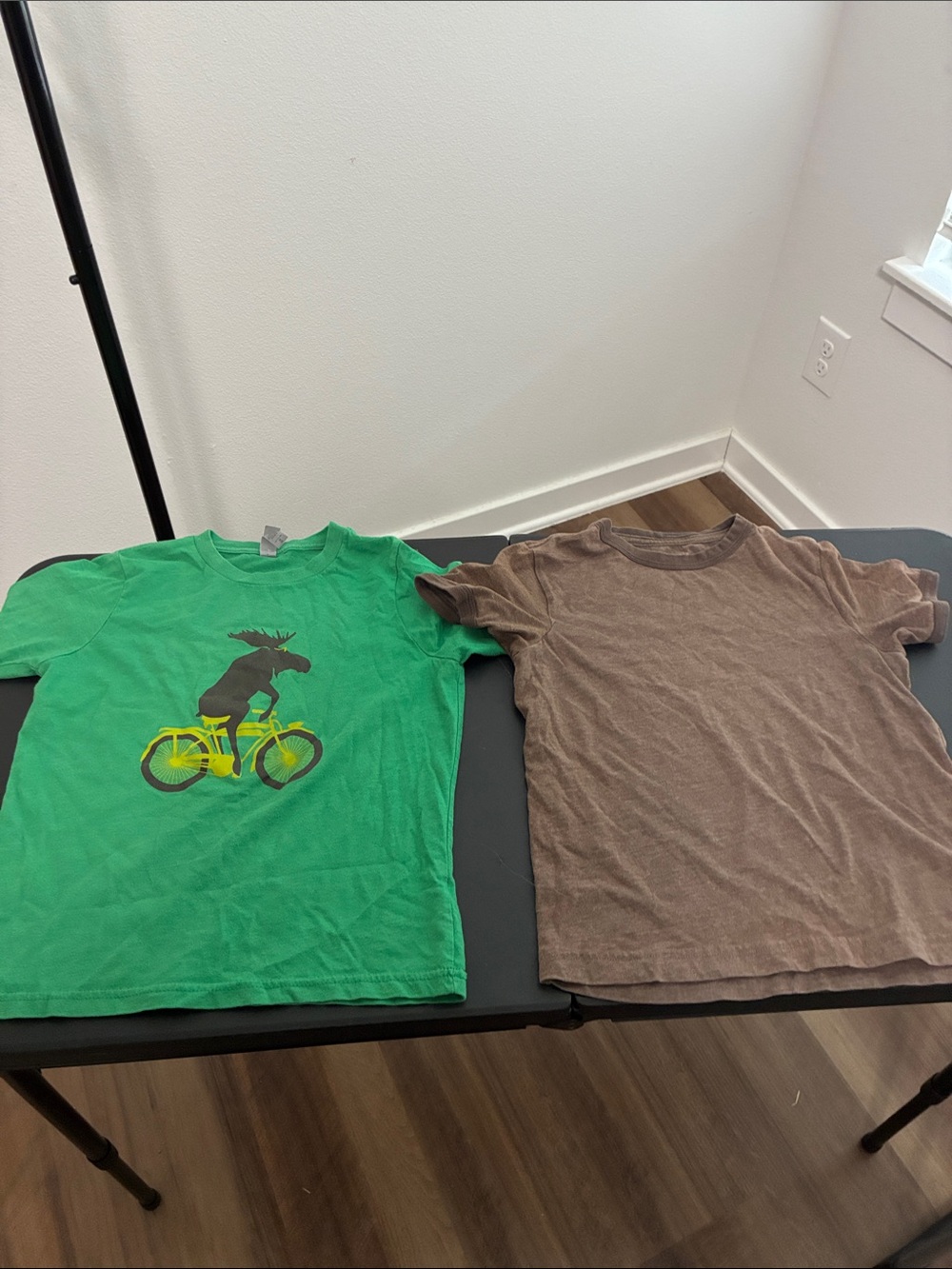 Kids Green Moose Bike Graphic T-Shirt